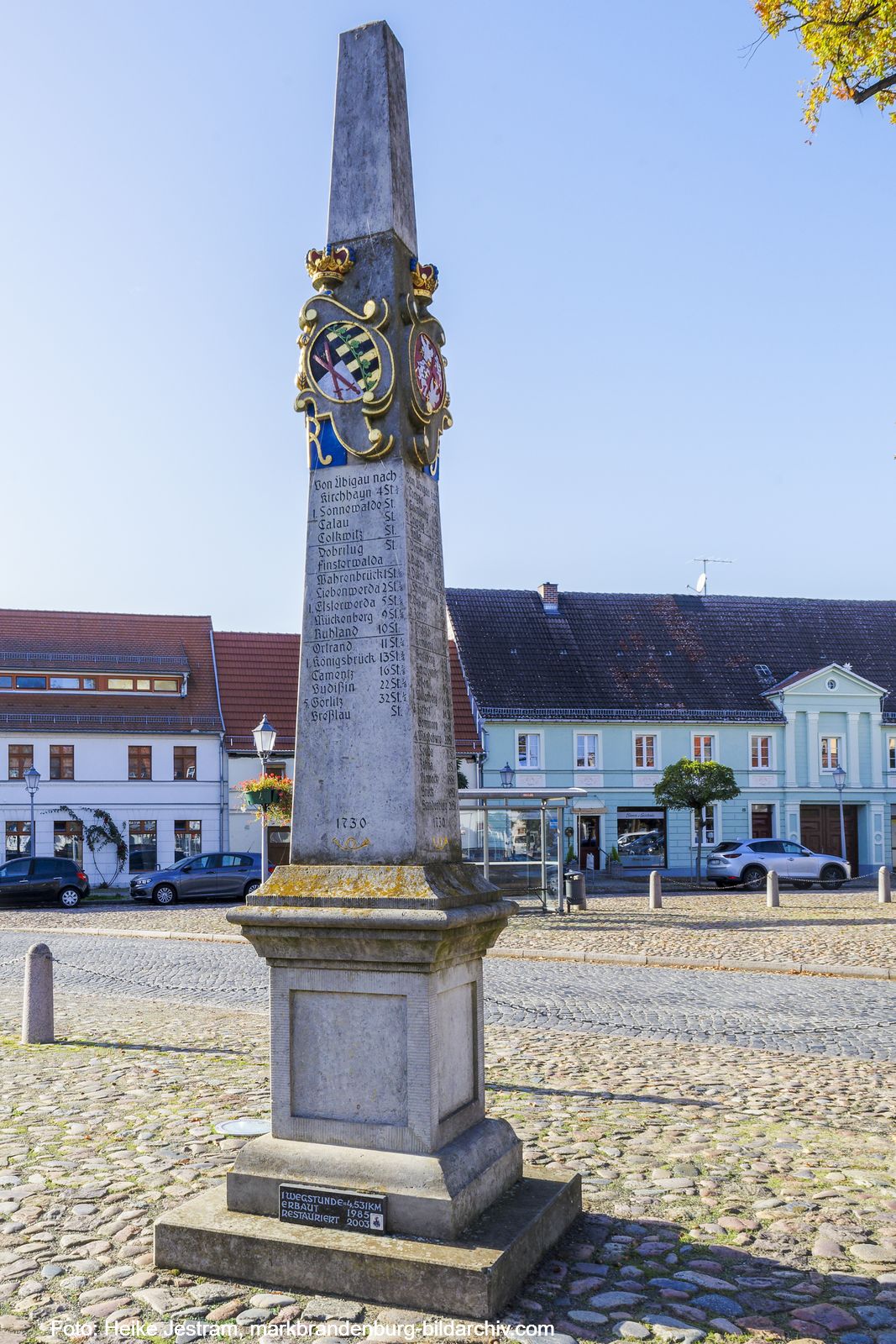 Uebigau-Kursächsische Postmeilensäule