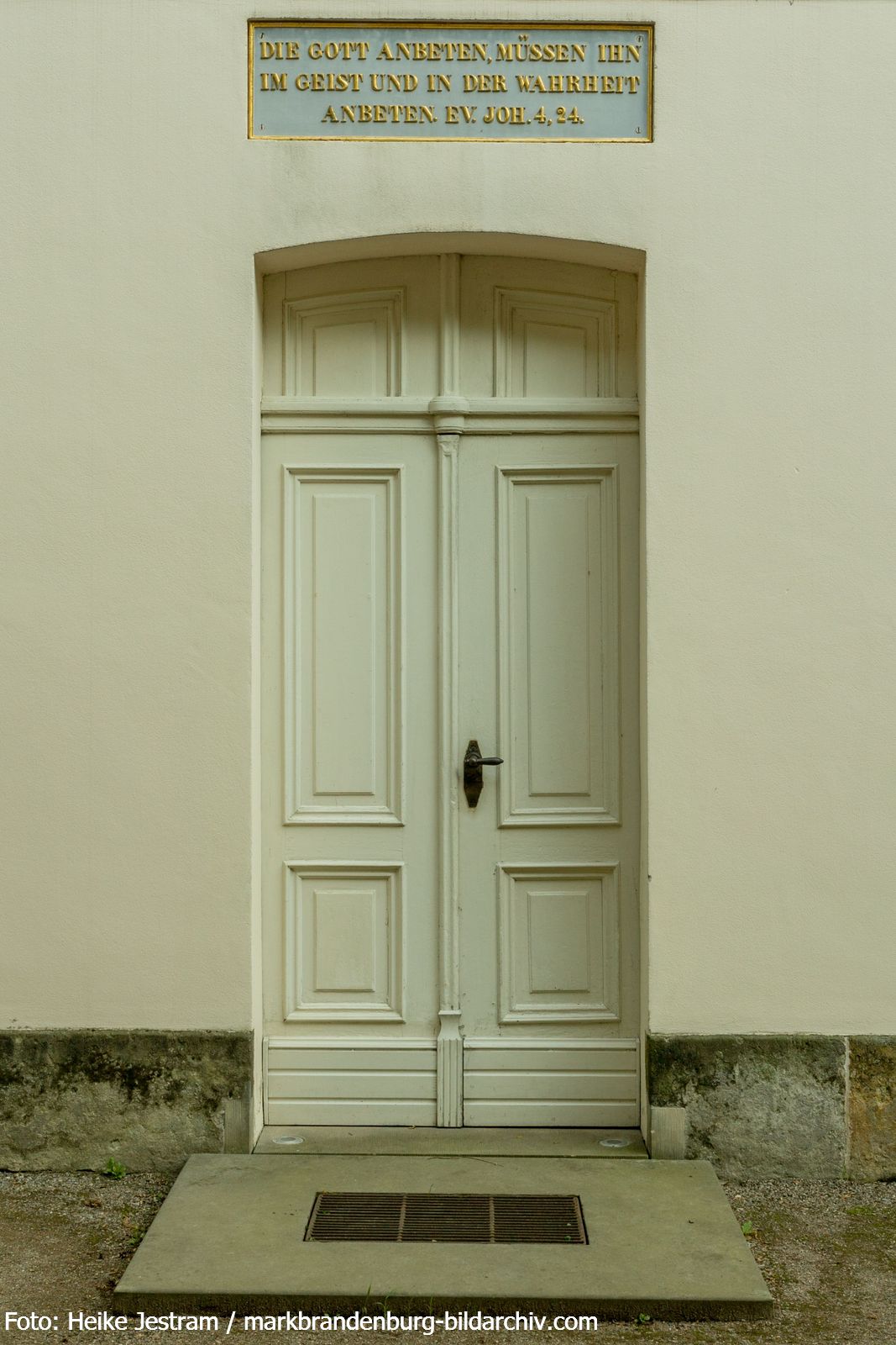 Lauchhammer-Schlosspark-Tür an der Schlosskirche