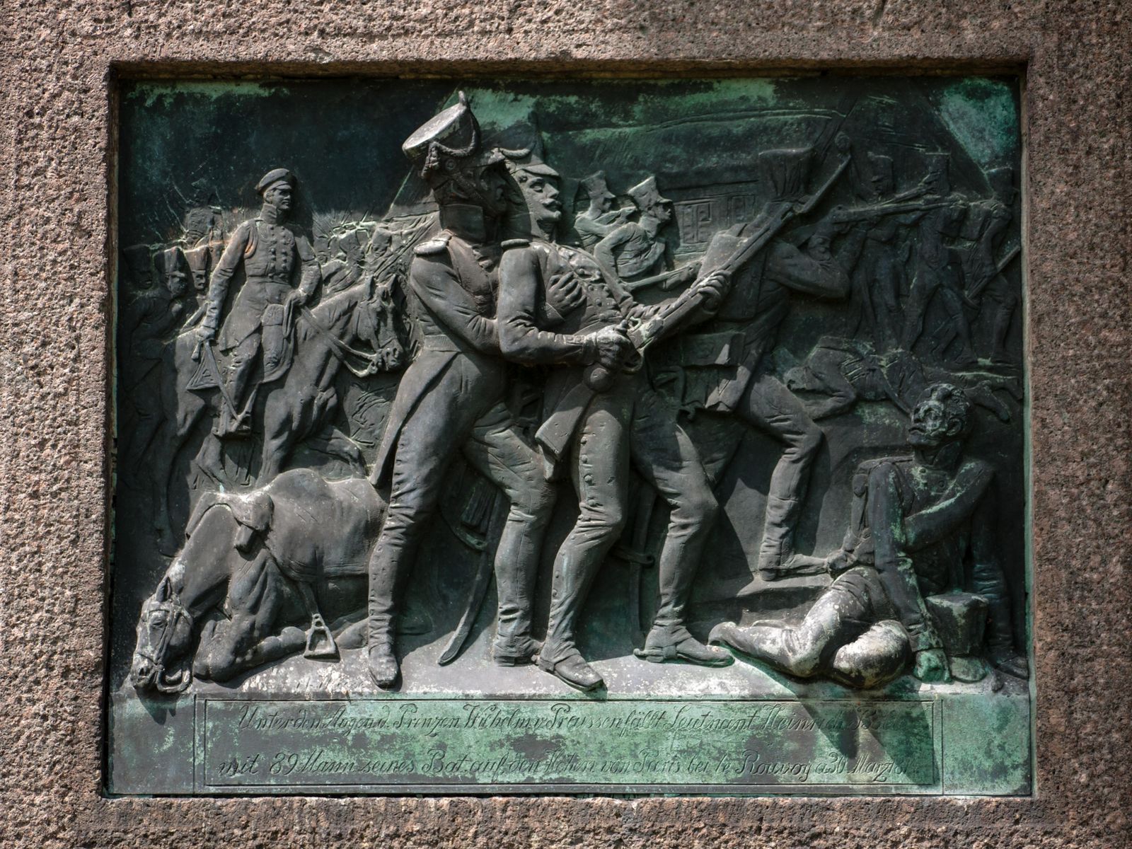 Fehrbellin-Gedenktafel-Relief