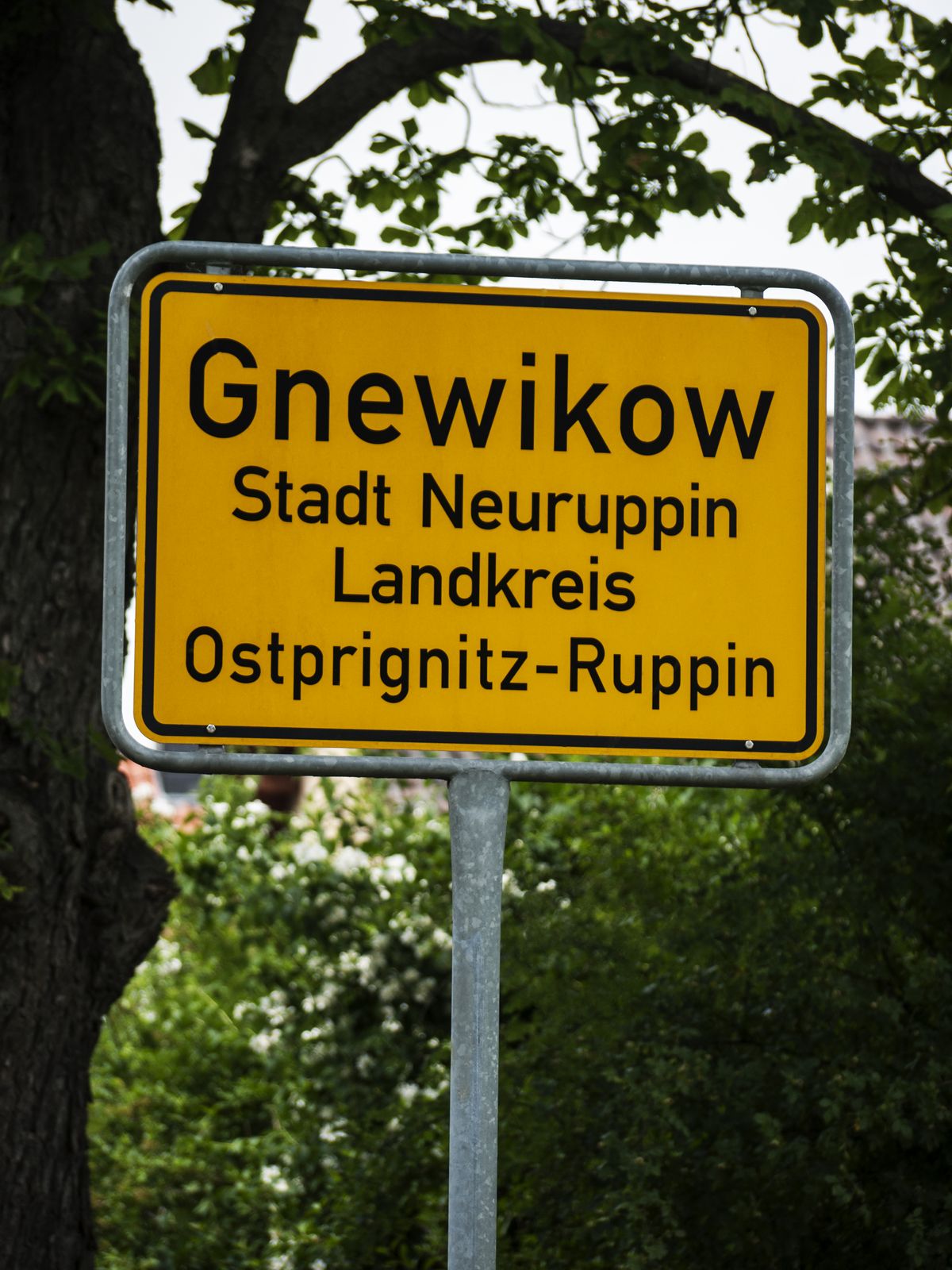 Gnewikow-Ortseingang
