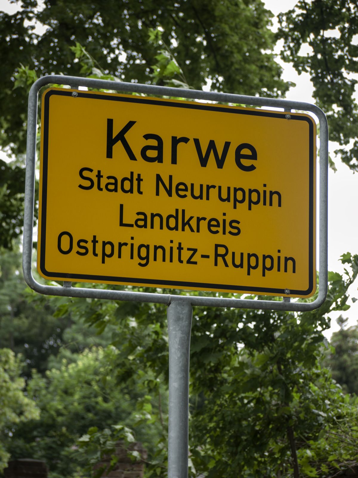 Karwe-Ortseingang