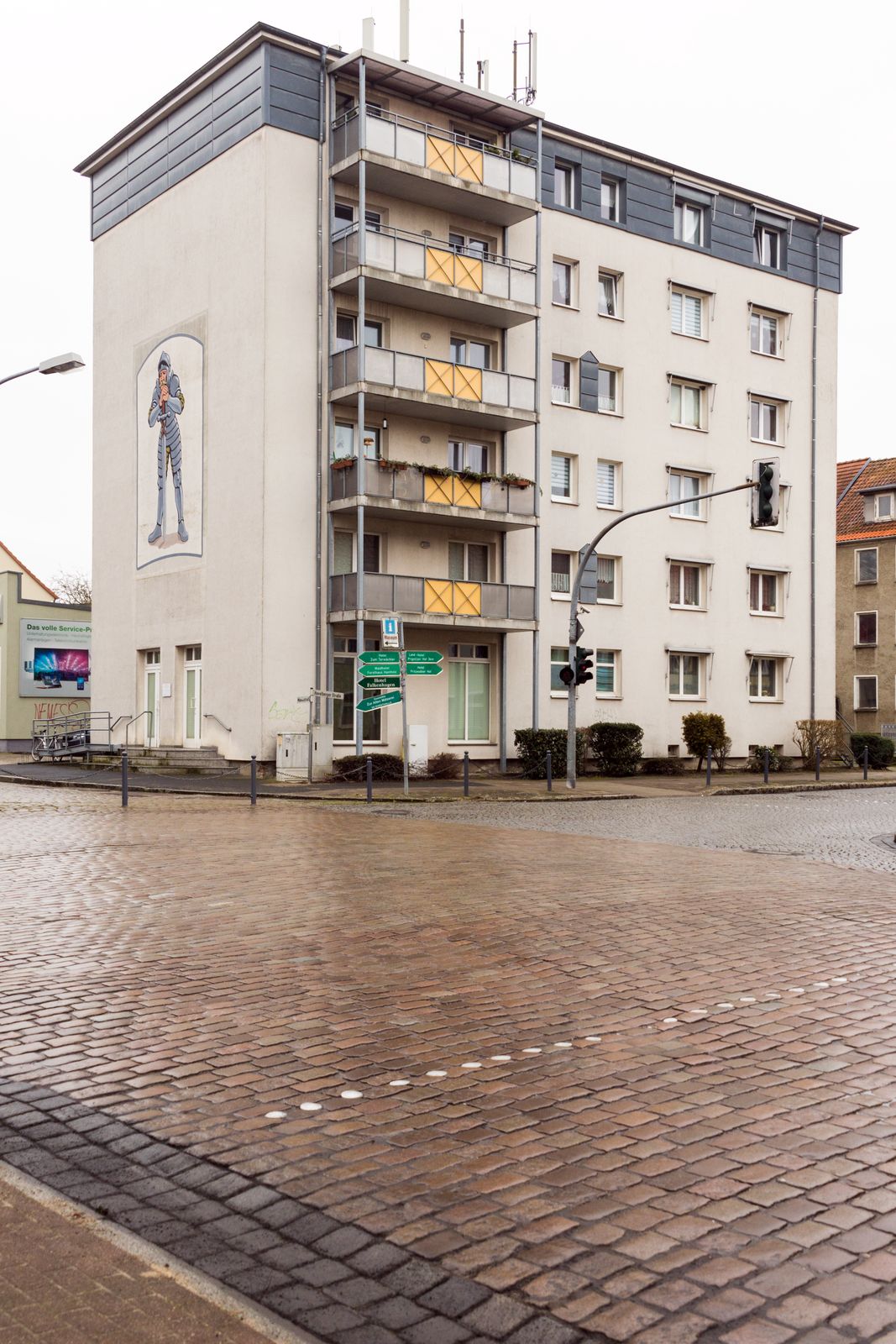 Pritzwalk-Wohnhaus mit Ritterbild / Havelberger Straße