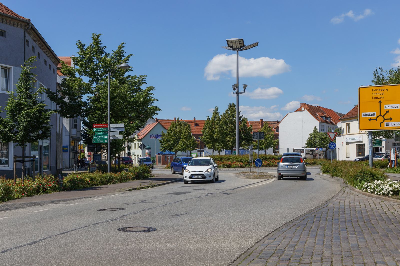 Wittenberge - Der Stern ist ein Verkehrsknotenpunkt