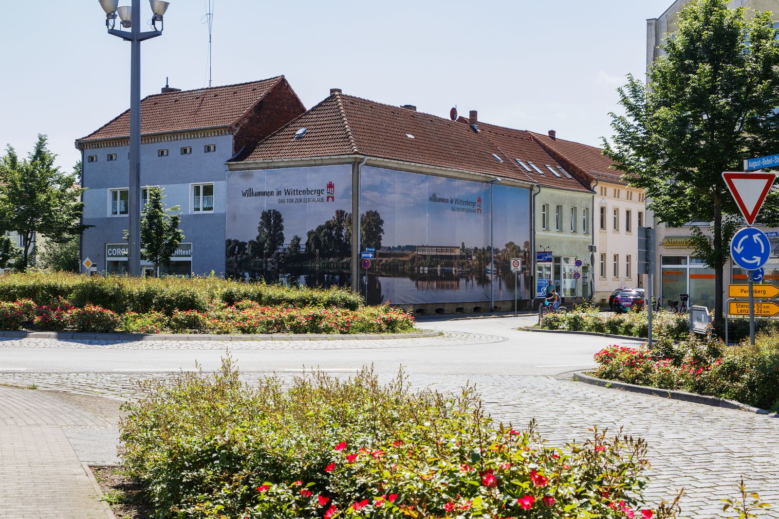 Wittenberge - Der Stern ist ein Verkehrsknotenpunkt
