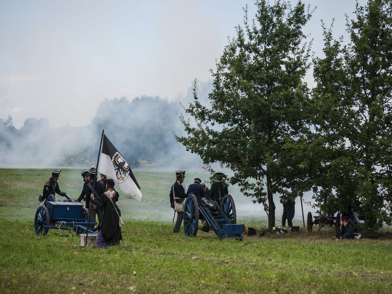Grossbeeren-2012-Kanone-Flagge