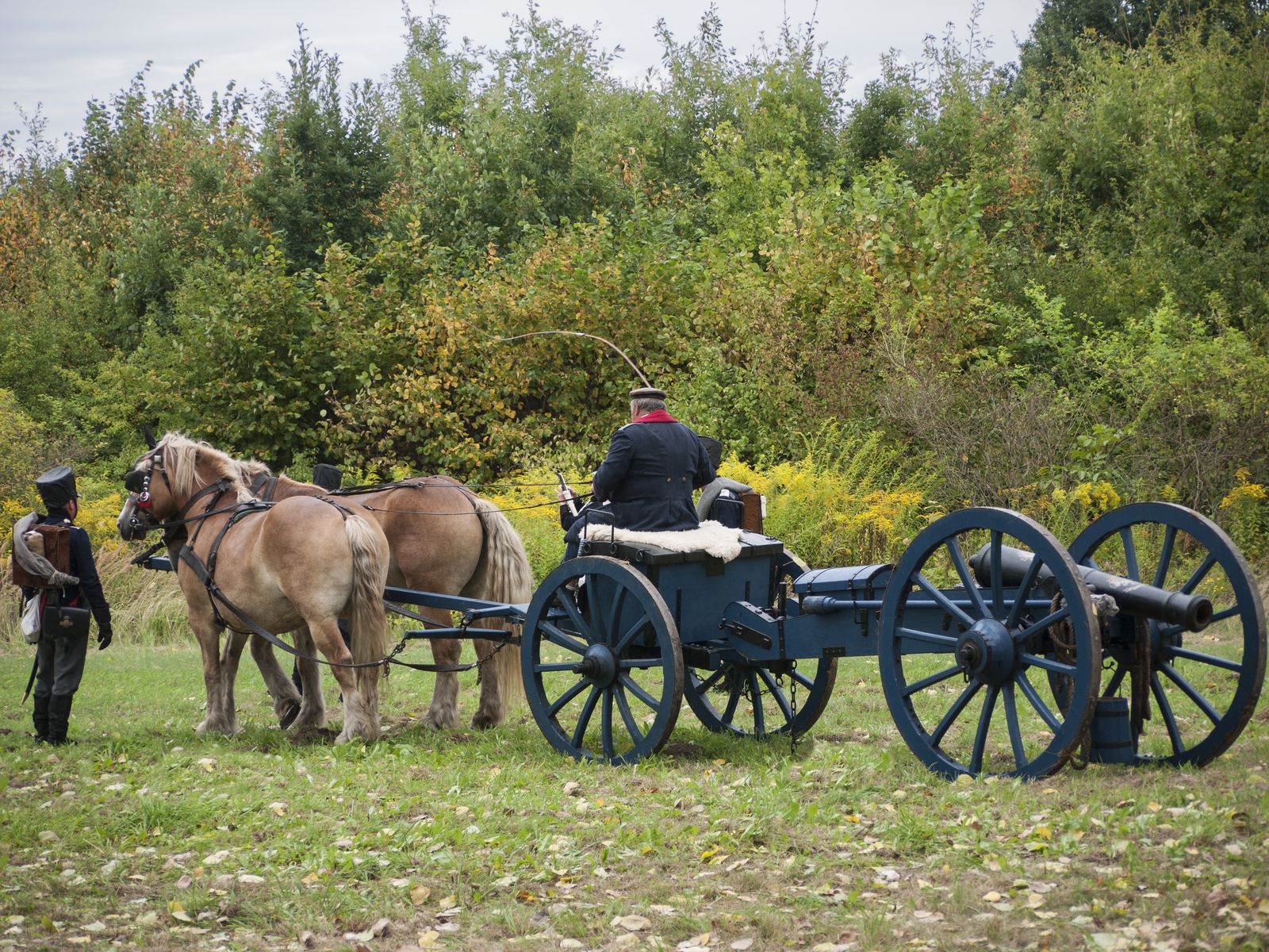 Grossbeeren-2012-Kanone-Pferdewagen