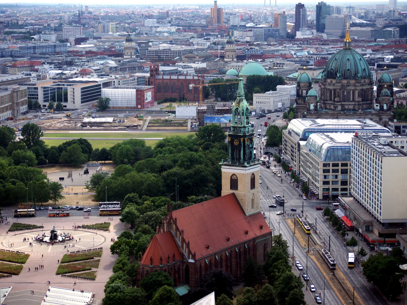 Berlin-Marienkirche-Dom-Vogelperspektive
